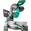 Metabo HPT - Sega mitra composita a lunetta singola da 10 pollici, sega di potenza da 15 ampere con linea di ombra di taglio Xact, angoli di precisione mitra, lunetta singola 0-45°, lama