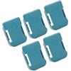 Walfront Custodia porta batteria per rack 5 pezzi per dispositivi di fissaggio 18V(Ciano)