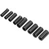 Brrnoo Set di bussole di riduzione per fresatrice CNC, 9 pezzi in acciaio | Mandrino portapinze, kit compatibile con frese a codolo, per lavorazione legno e metallo, attacco universale 6-12 mm
