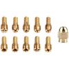 Yinxi Mandrino in ottone mini trapano da 11 pezzi/set, gambo da 4,3 mm, mandrino da 0,5-3,2 mm e dado M8 X 0,75 (Size : Gold)