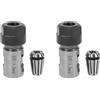Giwnhvx 2 x Er11 5 mm albero motore pinza mandrino di estensione mandrino interno + pinza a molla Er11 per fresatrice CNC