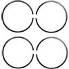DORFEY Kit di fasce elastiche for pistone da 35 mm x 1,2 mm, 4 pezzi/lotto, for decespugliatore, tagliasiepi, tosaerba a benzina, parti di utensili da giardino.