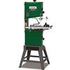 Holzstar HBS 321-2 - Sega a nastro per legno (tavolo da lavoro orientabile a 45°, per modellisti, artigiani, battuta parallela con tensione rapida)