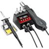 CCZRD Stazione Di Saldatura 2 In 1 Pistola Ad Aria Calda Saldatore Display Digitale LCD For Telefono Cellulare SMD BGA IC Riparazione Strumenti Riscaldamento rapido(Pro 1)