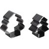 Saluaqui Set di Fustelle per Pelle Set di Fustelle a Forma di Albero di Natale Acciaio Legato Ad Alta densità 54mm 47mm per Artigianato e Decorazioni