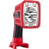 DTEZTECH Milwaukee - Luce da 18 W alimentata da Milwaukee M18 18 V, batteria agli ioni di litio da 1250 lm, con porta USB, luce da cantiere con testa girevole a 110 gradi, luce da lavoro a LED per