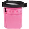 Duiaynke Marsupio da infermiera con cintura a 2 lati -9, organizer per infermieri, per forbici e kit di cura (rosa)