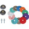 kimllier Kit di 14 cuscinetti diamantati per lucidatura da 10,2 cm, grana 50-8000 con 2 cuscinetti di supporto 5/8-11 adatti per lucidare marmo granito