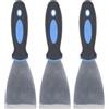 LIYJTK Raschietto per stucco Set di raschietti per vernice in acciaio inossidabile Incisione Spackle Riparazione del muro a secco Strumenti di diffusione per pittore (2,5 pollici)