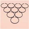 DORFEY Set di anelli pistone da 10 pezzi for tagliasiepi, decespugliatore, motosega, attrezzo da giardino, ricambio, 33 mm x 1,5 mm.