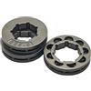 Luxuypon Kit di ricambio 3 pezzi 325 9 denti 22 mm ruota dentata compatibile con Stihl Husqvarna Jonsered Homelite STD Spline motosega parti