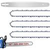 Fifchall Barra per motosega da 45,7 cm e catena M72, compatibile con Husqvarna, passo 0,325 cm, calibro 127 cm, 72 maglie di trasmissione, per Husqvarna 435, 440, 545, 345, 350, 51, 55 RANCHER, 550XP (3 catene