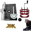 Salyeeluly Precision Router Lift - Kit di sollevamento manuale per fresatrice - Kit di sollevamento manuale per sega da tavolo, inserto piastra di base per scanalature, rifilatura, smussatura