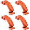 DUANXY Confezione da 4 fibbie a scatto per motoseghe Husqvarna - Adatto per modelli 435, 440E, 445, 450, 450E, 570, 575, 576