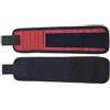BAFOVY Fascia Magnetica per Utensili Cinturino Magnetico da Polso Fascia Regolabile con Chiusura a Strappo per Tenere Viti Chiodi Punte da Trapano (3 file 6 magneti rossi)