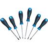 SW-Stahl SW STAHL Set Cacciaviti Professionali da 6 Pezzi, Taglio, PH e Torx 32815L | Giravite in acciaio S2 con impugnatura ergonomica antiscivolo, punta magnetica nera e lama cromata opaca ultra resistente