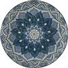 Home Deco Factory, KA0664, Set stoviglie Mandala Blu 12 Pezzi, Design Elegante e Versatile, di Facile Manutenzione, Resistente, Ideale per Tutte Le Occasioni - Dimensioni: 268 cm, Colore: Blu