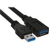 InLine 35620 2m Maschio Femmina Nero cavo USB
