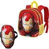Marvel Zaino Maschera, 24 x 27 cm, Capacità 6 L, Rosso Iron Man