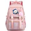 LKY STAR Unisex Blue Lock Zaino con Ciondolo in Peluche e Distintivo Carino Donna Ragazze Grande Capacità per la Scuola Viaggio Casual Backpack per Studenti