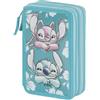 Disney Triplo Tropic Astuccio con Matite , Unisex - Bambini e ragazzi, Blu, Taglia Unica