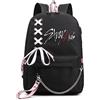 Roffatide Stray Kids Zaino Merch per ragazze e ragazzi KPOP SKZ Zaino scolastico casual per Stay Nero A