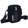 Seven Tracolla Juventus Square Shoulder Bag, Nero, Flash Effect, Scuola Sport & Tempo libero