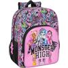 Safta MONSTER HIGH DRAMA - Zaino scuola per bambini, zaino per bambini, zaino per bambini, adattabile a carrozzina, ideale per bambini in età scolastica, comodo e versatile, qualità e resistenza, 33 x