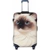 Zelinge Design carino bagagli copre per valigia viaggio valigia copertura protezione antigraffio coperture, Cat Art Grigio Scuro, for 25-28 Inch Luggages L