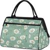 Mexpekil Borsone da viaggio impermeabile borsa da palestra Carry On Weekend Borse per la notte Grande bagaglio a mano borse per donne uomini bambini, Margherite Piccole