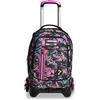 Seven Trolley Scuola Seven Jack 3 Ruote - Camoulove Girl Ragazza - Zaino Sganciabile - Doppio Uso