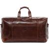 SID & VAIN® borsa da viaggio vera pelle vintage BRISTOL grande XXL borsa da weekend borsone uomo marrone prodotto artigianale
