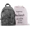 Colourbook Zaino Casual Elegance Velar per Scuola e Tempo Libero - Capacità 23 Litri, Schienale Imbottito ed Ergonomico, Tessuto Grigio Look Sofisticato, 41x31x16 cm