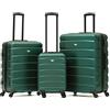 Flight Knight Valigie Rigide In ABS Leggere Con 4 Ruote, Da Cabina E Stiva, Approvate Per Oltre 100 Compagnie Aeree Tra Cui Easyjet, British Airways, Ryanair, Virgin Atlantic, Emirates E Molte Altre