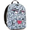 Invicta Zaino INVICTA - OLLIE PACK FACE FANTASY - 25 Lt - Azzurro - Tasca per portatile e Tablet