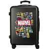 Marvel Avengers Comic Valigia media Nero 48x68x26 cms Rigida ABS Chiusura a combinazione numerica 70L 3,7Kgs 4 doppie ruote