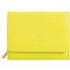 DUDU Portafoglio donna piccolo RFID in pelle multicolore Colorful Citrus yellow