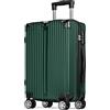 POSH Valigia da viaggio 68x44x26 cm - Trolley leggera da 3,2 kg in ABS - Capacità da 62,5 L con doppie ruote silenziose a 360° - Bagaglio stabile con lucchetto a combinazione