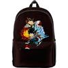 Zhongkaihua My Hero Academia Zaino 3D Bakugou Katsuki Cosplay Zaino Midoriya Izuku Borse scolastiche Studenti Borsa per computer Daypacks casual per viaggi all'aperto Ufficio, modello 16, 26*44 *15cm