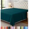 Utopia Bedding Lenzuolo senza angoli, morbido tessuto in microfibra spazzolata, resistente al restringimento e allo sbiadimento, facile da pulire, solo 1 lenzuolo (Queen, verde acqua) (UB2422)