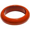 oasymala Anello di pietra di agata naturale con cristallo curativo, accessorio per meditazione per uomo o donna (Diaspro rosso (Red Jasper))
