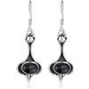 Unique orecchini per la donna Onice nero 6.5 carati in argento 925 stile liberty qualità come gioielliere