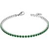 Generic Bracciale Tennis Donna Liujo LJ2421 in Acciaio 316l Silver con Zirconi Verdi