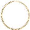 Breil, Collezione Block Chain, Collana Uomo, Accessorio Uomo con Doppia Finitura in Acciaio IP Gold Specchiato e Satinato e Pratica Chiusura a Moschettone, Lunghezza 47 cm