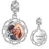 Lam Hub Fong Charm Foto Argento 925 Personalizzato Foto Bead con la Tua Immagine di Memoria Europea Perline Ciondolo con foto Fit Collana Bracciale Pandora Regalo Compleanno Natale Ricordo del bambino