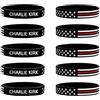Generic 10 braccialetti Charlie Kirk, braccialetto commemorativo in silicone originale Patriot Freedom per uomini e donne, Universale, Silicone, 0