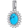 Brosway Charm Donna in Argento e Cloud Light Blue/pietre Naturali | Collezione Fancy - FCL121