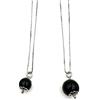 Cavaliere Gioielli Collana Su Coccu Portafortuna in argento 925 Amuleto Sardo MADE IN ITALY (Pietra 8 mm)