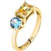 Morellato Anello donna colorato in ottone zirconi, pietre preziose - SAVY09012