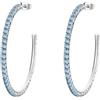 Brosway Orecchini a cerchietto da donna di Brosway della collezione Desideri. Gioiello realizzato in acciaio 316L con zirconi azzurri.. La referenza è BEIE020